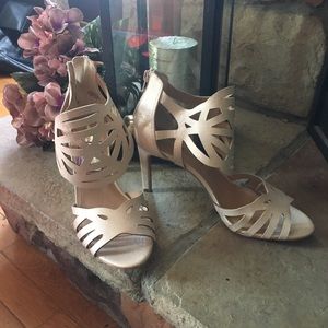 Rose colored shoes